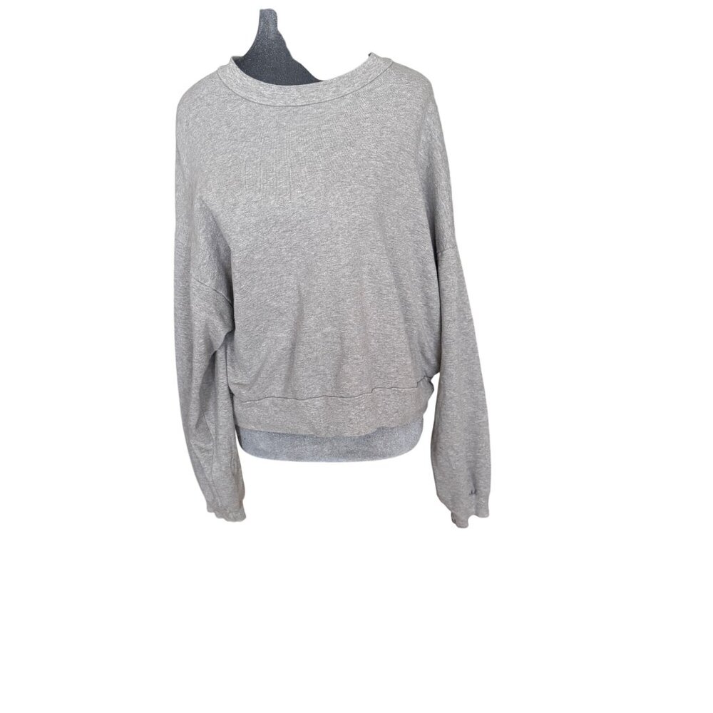 Mother "Move It" Womens Sweatshirt S Gray